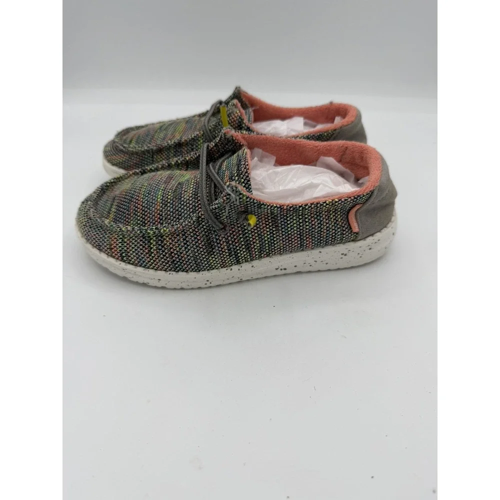 Hey Dude Youth/Kids Wendy  Peacock Pink Loafers Size 12